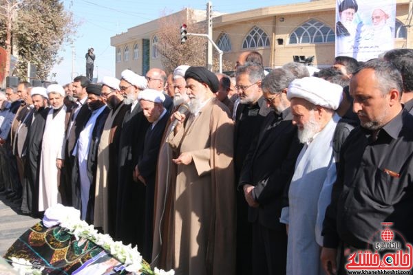 پیکر حجت الاسلام پور محمدی در رفسنجان تشییع و خاکسپاری شد