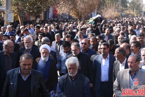 پیکر حجت الاسلام پور محمدی در رفسنجان تشییع و خاکسپاری شد 