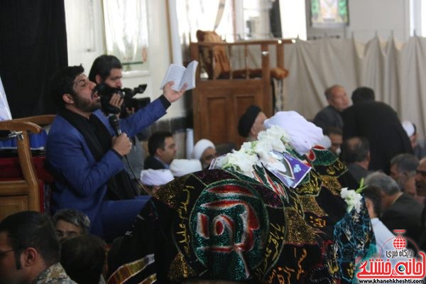 پیکر حجت الاسلام پور محمدی در رفسنجان تشییع و خاکسپاری شد