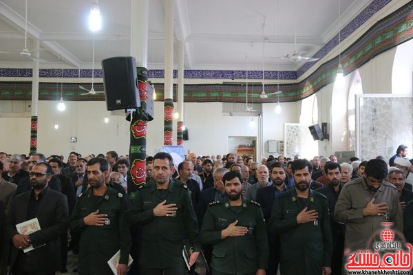 حضور پاسداران سپاه رفسنجان در مجلس ترحیم حجت‌الاسلام حاج شیخ عباس پورمحمدی