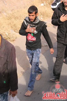 پیاده روی اربعین حسینی رهپویان کربلا در رفسنجان