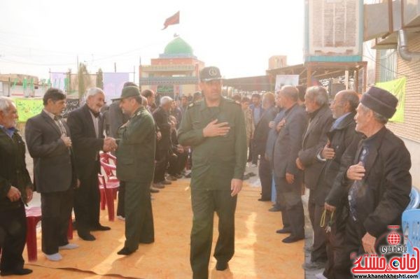 حضور فرمانده ناحیه سپاه رفسنجان در بیست و سومین یادواره سرداران و ۶۵ شهید دهستان شریف اباد کشکوئیه رفسنجان