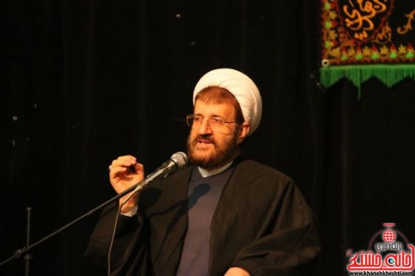 حجت الاسلام امرالله گیوی نهاوندی در مراسم عزاداری هیئت هنرمندان رفسنجان
