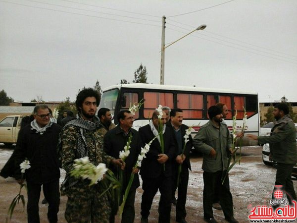 گلباران قبور شهدای جوادیه فلاح با حضور فرماندار