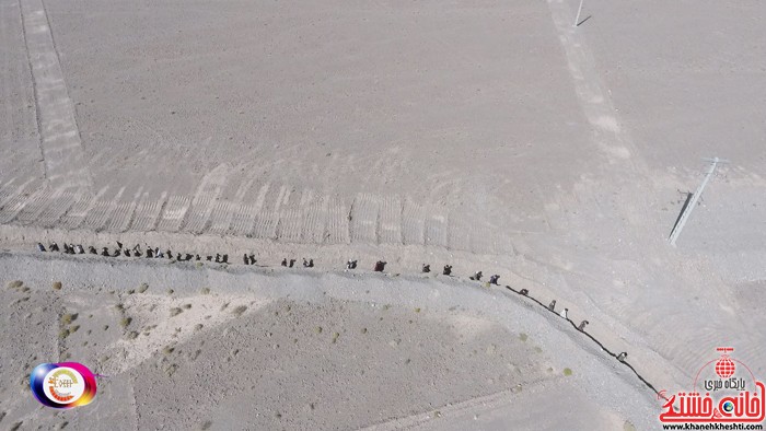 تصاویر هوایی از رزمایش یاوران انقلاب در رفسنجان
