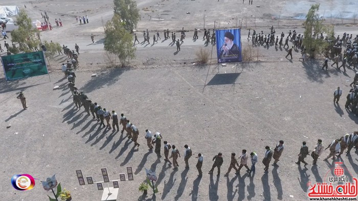 تصاویر هوایی از رزمایش یاوران انقلاب در رفسنجان