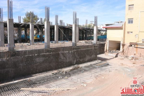 ساختمان جدید اورژانس بیمارستان علی بن ابیطالب(ع) رفسنجان در حال ساخت 