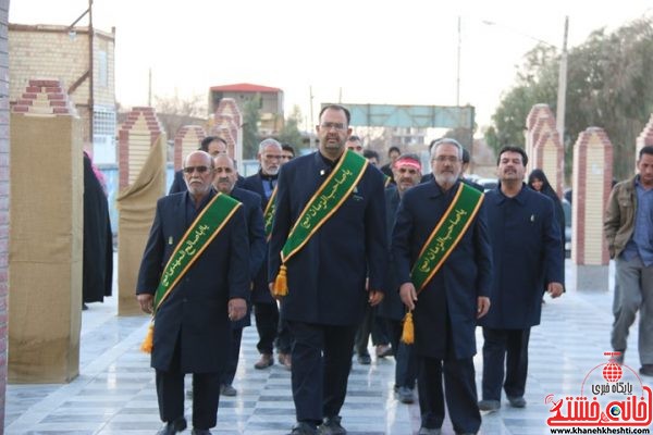 حضور خادمین افتخاری مسجد مقدس جمکران در اجتماع بزرگ مردمی بیعت با امام زمان(عج) در رفسنجان
