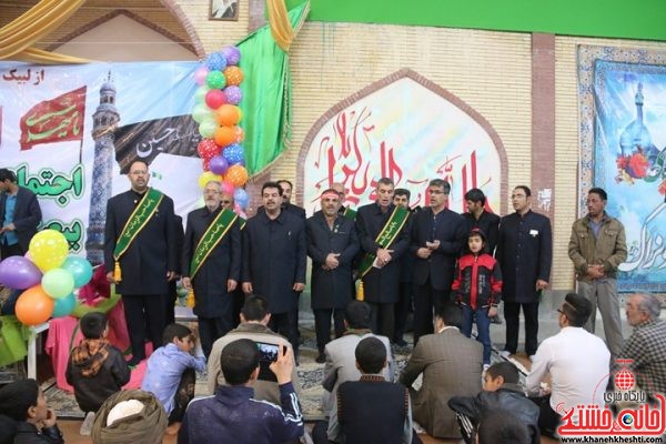 حضور خادمین افتخاری مسجد مقدس جمکران در اجتماع بزرگ مردمی بیعت با امام زمان(عج) در رفسنجان
