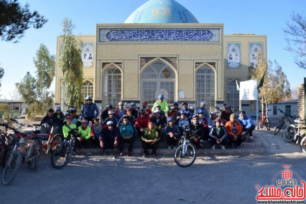 بازدید دوچرخه سواران از کویر زیبای دهستان لاهیجان رفسنجان