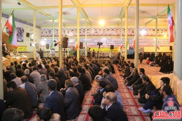 حضور مردم شهید پرور رفسنجان در بیستمین یادواره ۳۳ شهید والامقام مسجدالنبی(ص) محله قطب آباد رفسنجان