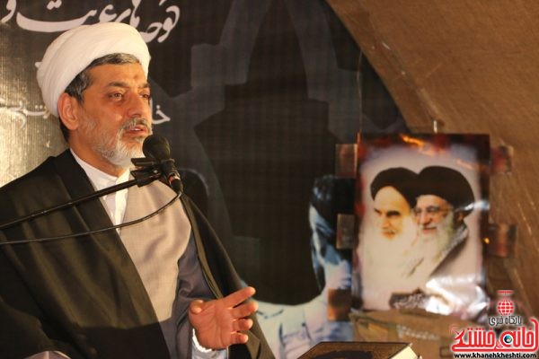 سخنرانی حجت الاسلام ناصر رفیعی در بیستمین یادواره ۳۳ شهید والامقام مسجدالنبی(ص) محله قطب آباد رفسنجان