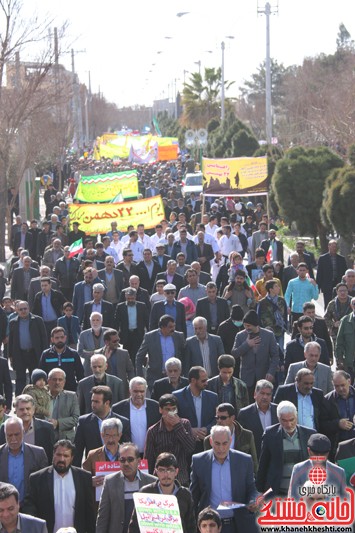 راهپیمایی یوم الله 22 بهمن در رفسنجان با حضور پرشکوه مردم بصیر ، ولایی و مسئولین شهرستان رفسنجان 