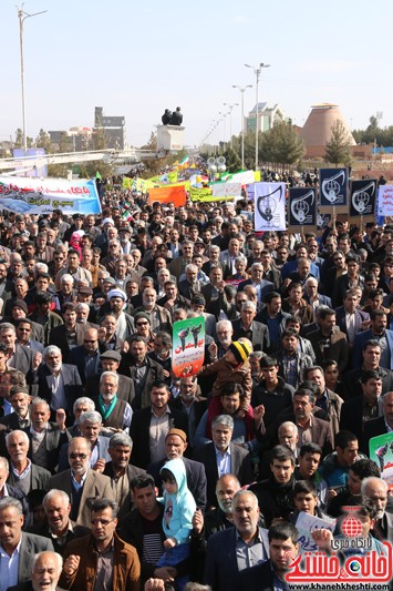 راهپیمایی یوم الله 22 بهمن در رفسنجان با حضور پرشکوه مردم بصیر ، ولایی و مسئولین شهرستان رفسنجان 