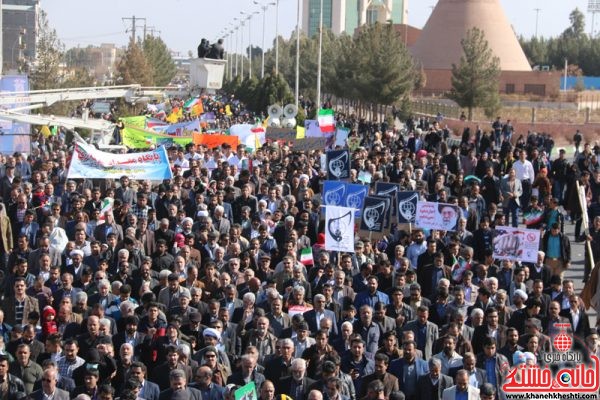 راهپیمایی یوم الله 22 بهمن در رفسنجان با حضور پرشکوه مردم بصیر ، ولایی و مسئولین شهرستان رفسنجان 