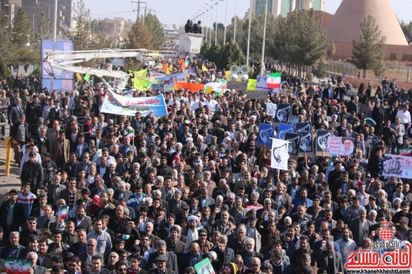 راهپیمایی یوم الله 22 بهمن در رفسنجان با حضور پرشکوه مردم بصیر ، ولایی و مسئولین شهرستان رفسنجان 