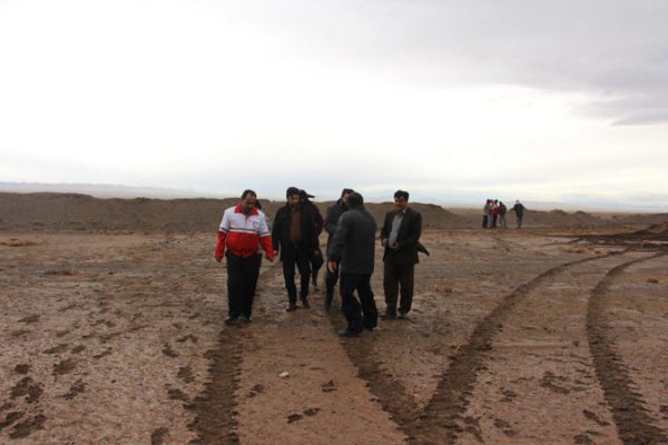 جاری شدن سیل در روستای ناصریه رفسنجان