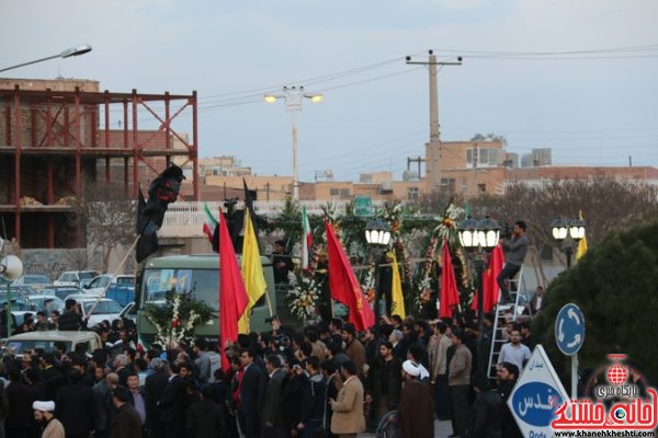 حضور باشکوه مردم رفسنجان در مراسم استقبال از شهدا