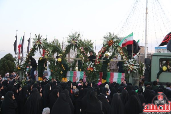 حضور باشکوه مردم رفسنجان در مراسم استقبال از شهدا