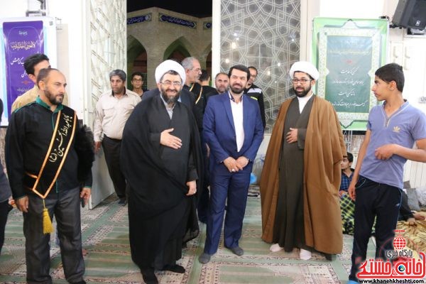 حضور امام جمعه و فرماندار شهرستان در لحظات ناب و دورهمی های نوجوانان و جوانان معتکف در رفسنجان