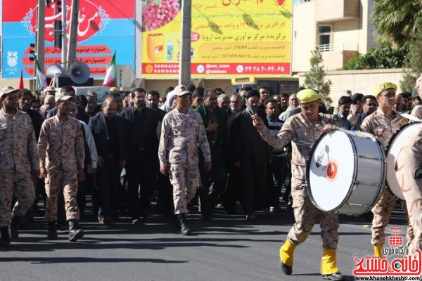 مراسم تشییع و تدفین شهید محمد علی محمد صادقی در رفسنجان