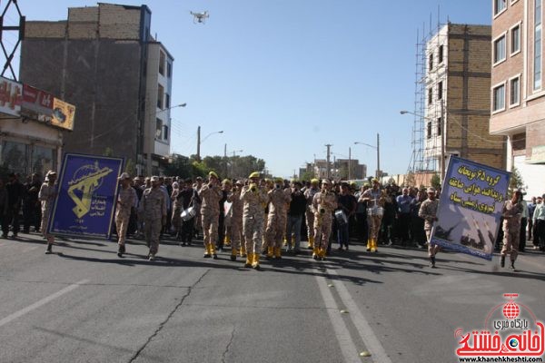 مراسم تشییع و تدفین شهید محمد علی محمد صادقی در رفسنجان