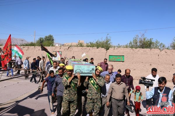 لحظات ناب استقبال از شهید محمد علی محمد صادقی در رفسنجان روستای جعفر اباد نوق دهستان رضوان