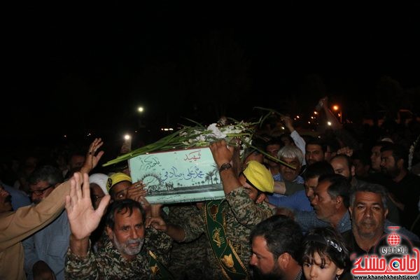 لحظات ناب استقبال و وداع با شهید محمد علی محمد صادقی در یادوراه شهدای روستای عیش آباد رفسنجان