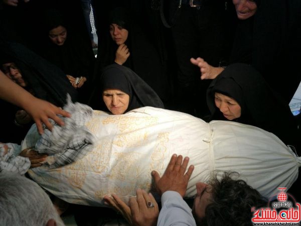 مراسم تشییع و تدفین شهید محمد علی محمد صادقی در رفسنجان