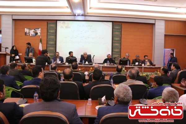 مراسم تودیع و معارفه فرماندار رفسنجان در محل فرمانداری رفسنجان