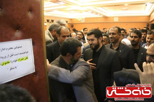 مراسم تودیع و معارفه فرماندار رفسنجان در محل فرمانداری رفسنجان
