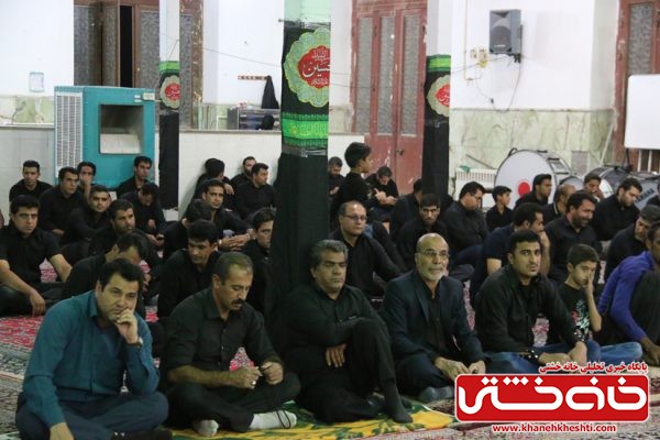 عزاداری شب عاشورا در مسجد جامع روستای حمید آباد رفسنجان