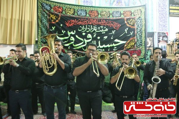 عزاداری شب عاشورا در مسجد جامع روستای حمید آباد رفسنجان