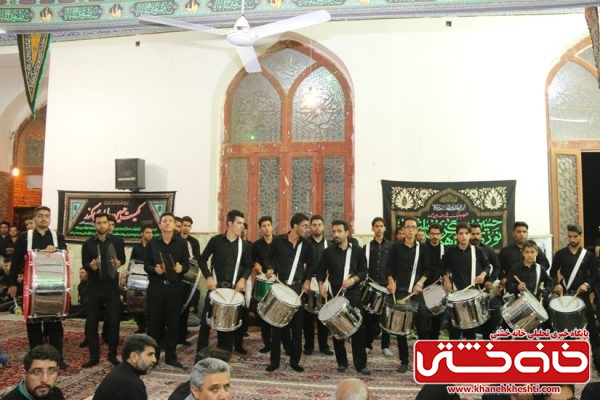 عزاداری شب عاشورا در مسجد جامع روستای حمید آباد رفسنجان