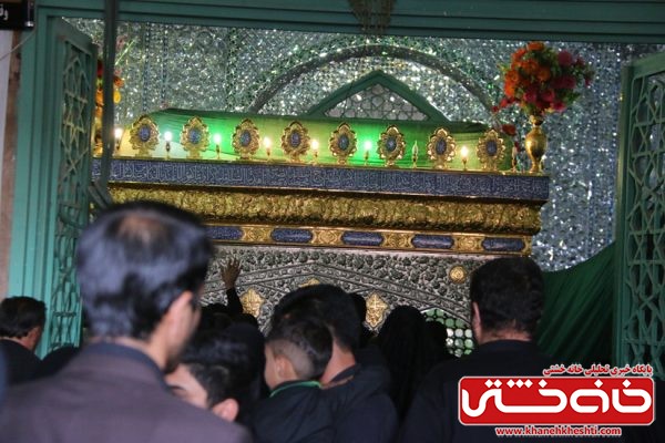 مراسم عزاداری روز عاشورا در امامزاده رضا (ع) سید غریب رفسنجان با حضور هیئت های مذهبی شهرستان