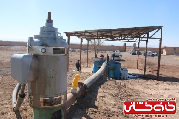 افتتاح طرح آبیاری تحت فشار (قطره ای) در روستای ده شفیع از موقوفات هلال احمر با سرمایه گزاری 4/068 در سطح 39 هکتار