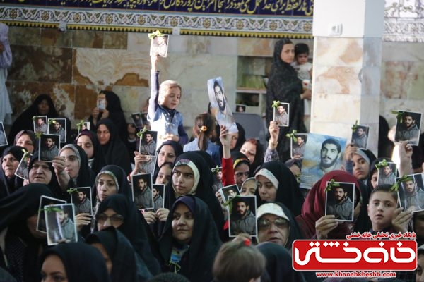 مراسم جشن تولد شهید ابراهیم هادی در جوار حرم مطهر شهدای گمنام روستای عرب آبادشهید رفسنجان