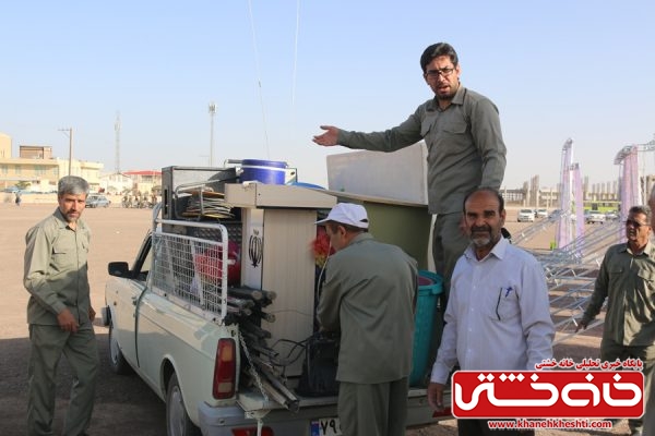 حضور و تلاش اعضا ستاد نماز جمعه شهرستان رفسنجان در مراسم نماز عید فطر ،محل مصلی امام خامنه ای (مدظله العالی)