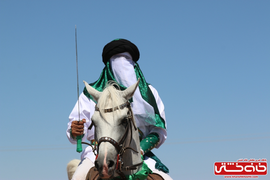 مراسم تعزیه خوانی واقعه کربلا در روستای ناصریه رفسنجان به همت  هیئت سقای دشت کربلا رفسنجان