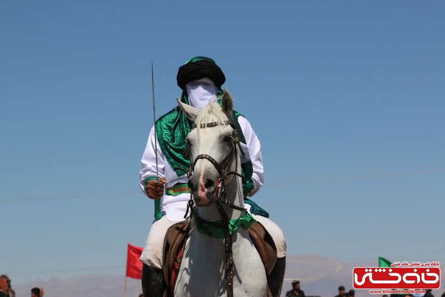 مراسم تعزیه خوانی واقعه کربلا در روستای ناصریه رفسنجان به همت  هیئت سقای دشت کربلا رفسنجان