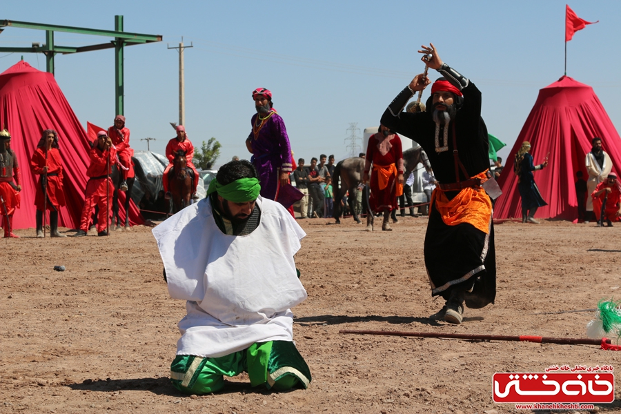 مراسم تعزیه خوانی واقعه کربلا در روستای ناصریه رفسنجان به همت  هیئت سقای دشت کربلا رفسنجان