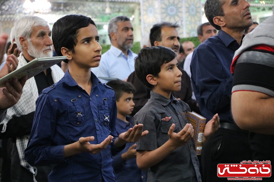 آیین‌های معنوی احیای شب نوزدهم ماه مبارک رمضان به عنوان اولین شب از لیالی پرفیض قدر، در مسجد الزهرا (س) رفسنجان