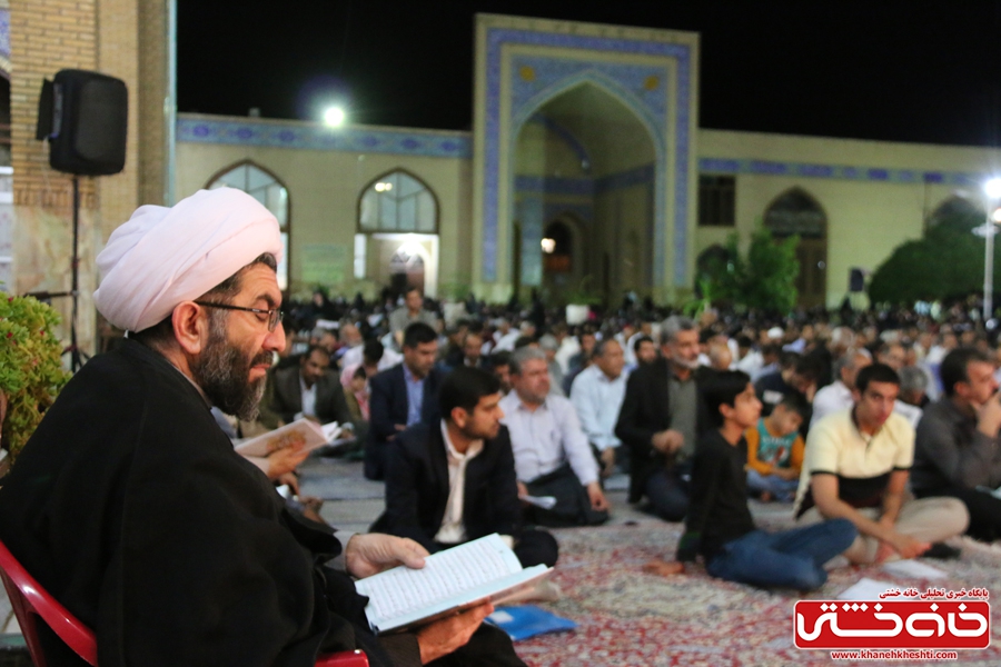 مراسم وداع با ماه مبارک رمضان در مسجد جامع رفسنجان