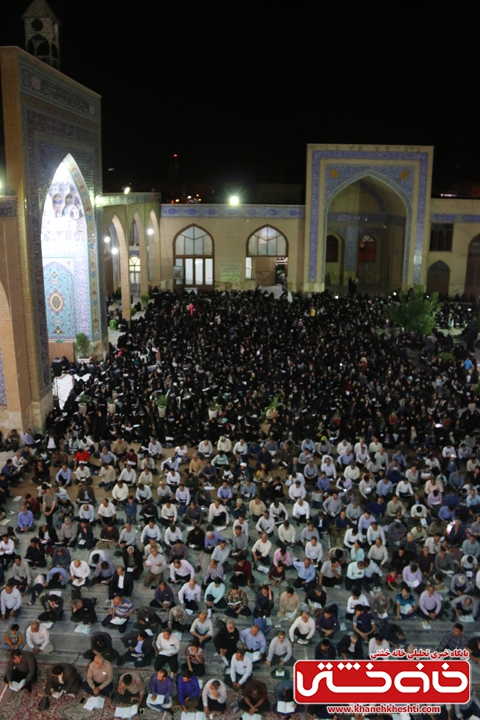 مراسم وداع با ماه مبارک رمضان در مسجد جامع رفسنجان