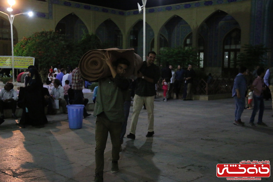 مراسم وداع با ماه مبارک رمضان در مسجد جامع رفسنجان