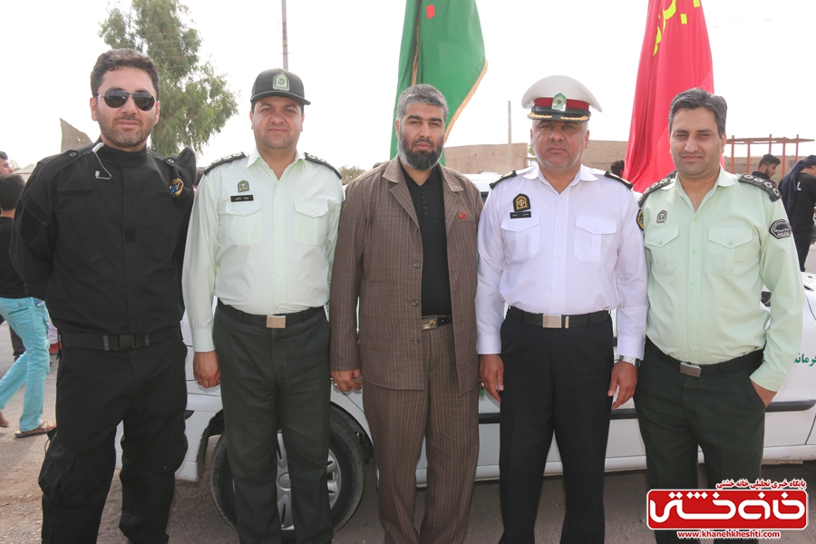 پیاده روی اربعین حسینی با حضور کاروان رهپویان کربلا در رفسنجان صبح امروز همراه با راهپیمایان سراسر کشور 