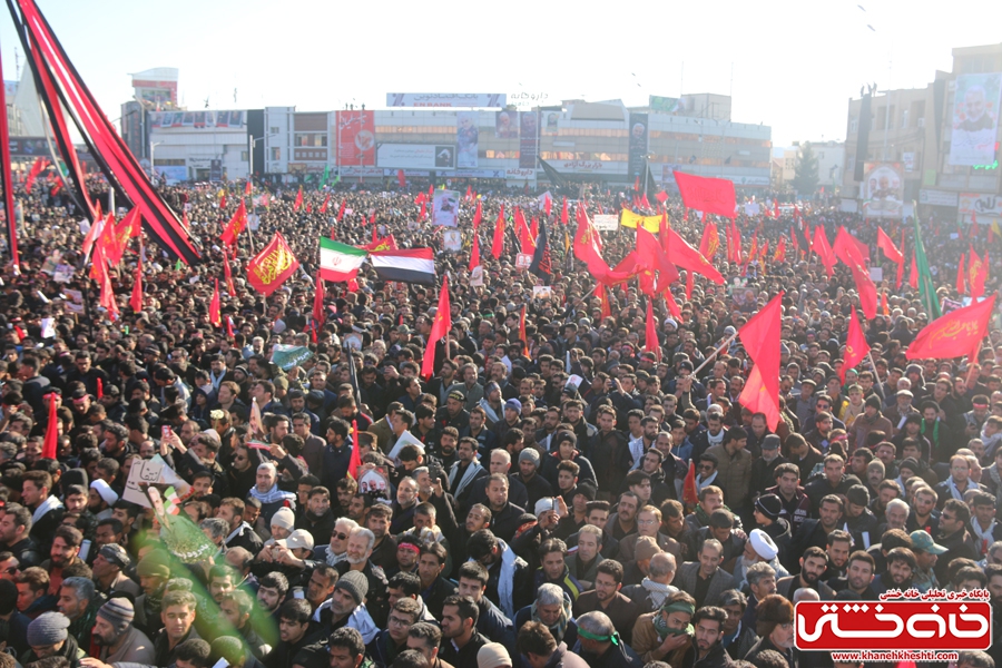 مراسم تشییع سردار شهید سپهبد حاج قاسم سلیمانی با حضور میلیونی مردم عزادار در شهر کرمان