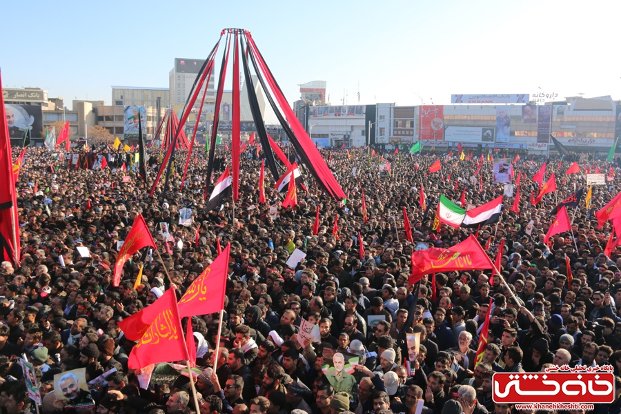 مراسم تشییع سردار شهید سپهبد حاج قاسم سلیمانی با حضور میلیونی مردم عزادار در شهر کرمان