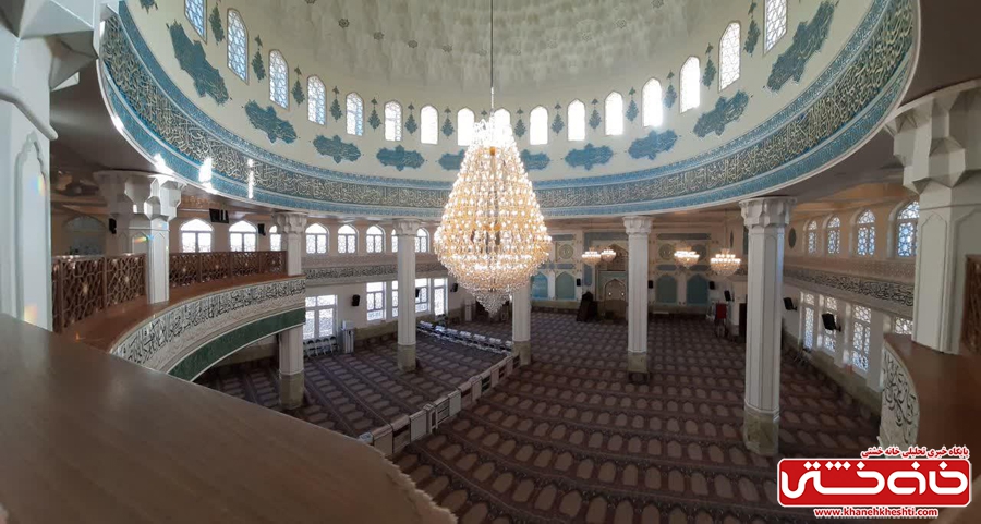 شبستان اصلی مسجد الزهرا (س) رفسنجان در شب میلاد حضرت فاطمه(س)