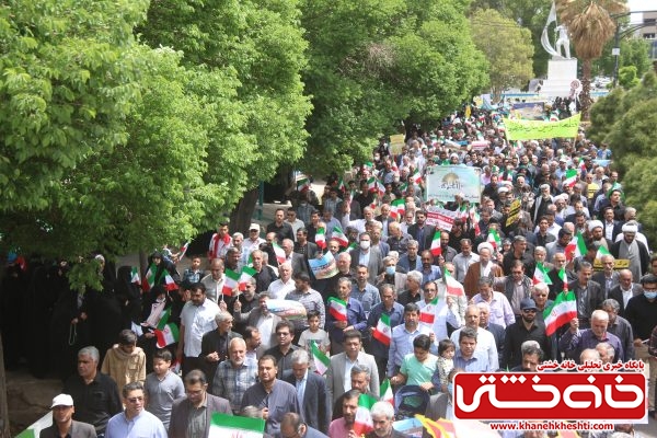 فریاد حمایت از قدس در رفسنجان طنین‌انداز شد